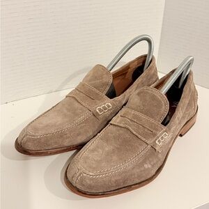 Tata Daily Oxford Dress Shoes Sz 39 Men Tan Suede Leather